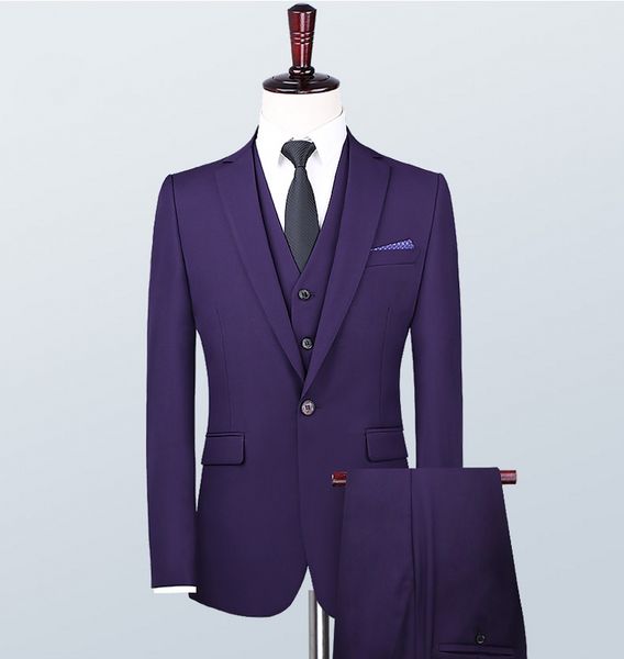 purple wedding mens suits slim fit bridegroom tuxedos for men three pieces groomsmen suit formal business jackets(jacket+pants+vest, Black;gray
purple wedding mens suits slim fit bridegroom tuxedos for men three pieces groomsmen suit formal business jackets(jacket+pants+vest, Black;gray