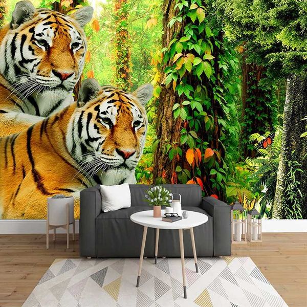 drop shipping custom 3d p wallpaper for bedroom walls forest tiger modern sofa wall decoration poster mural papel de parede
drop shipping custom 3d p wallpaper for bedroom walls forest tiger modern sofa wall decoration poster mural papel de parede