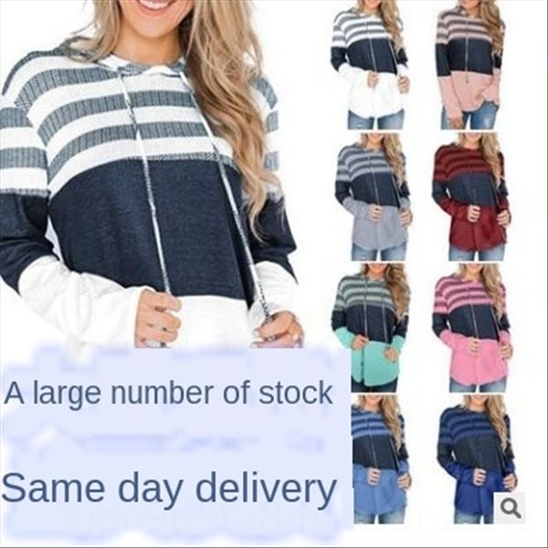 2019 hoodie pullover autumn loose design hoodie pullover long sleeve color contrast sweater, White
2019 hoodie pullover autumn loose design hoodie pullover long sleeve color contrast sweater, White