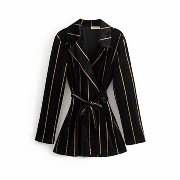 short causal velvet slim stripe blazers women autumn fashion korean style women striped blazert veste tailleur femme womens, White;black
short causal velvet slim stripe blazers women autumn fashion korean style women striped blazert veste tailleur femme womens, White;black