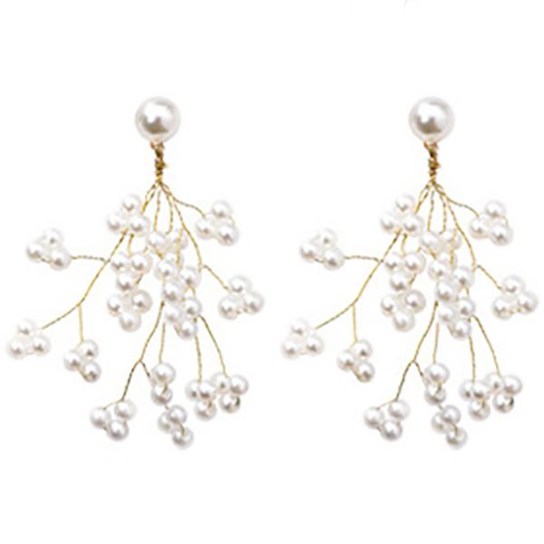 minimalist golden long branch pearl pendant earrings ladies chic flower pearl flower drop earrings, Silver
minimalist golden long branch pearl pendant earrings ladies chic flower pearl flower drop earrings, Silver
