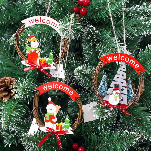 wooden christmas hanging wreath christmas tree welcome rattan circle lovely snowman pendants decoration ornaments
wooden christmas hanging wreath christmas tree welcome rattan circle lovely snowman pendants decoration ornaments