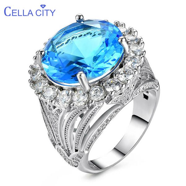 cellacity high grade female rings fine jewelry silver 925 for women round gemstones 17*17mm aquamarine zircon sunflower party, Golden;silver
cellacity high grade female rings fine jewelry silver 925 for women round gemstones 17*17mm aquamarine zircon sunflower party, Golden;silver