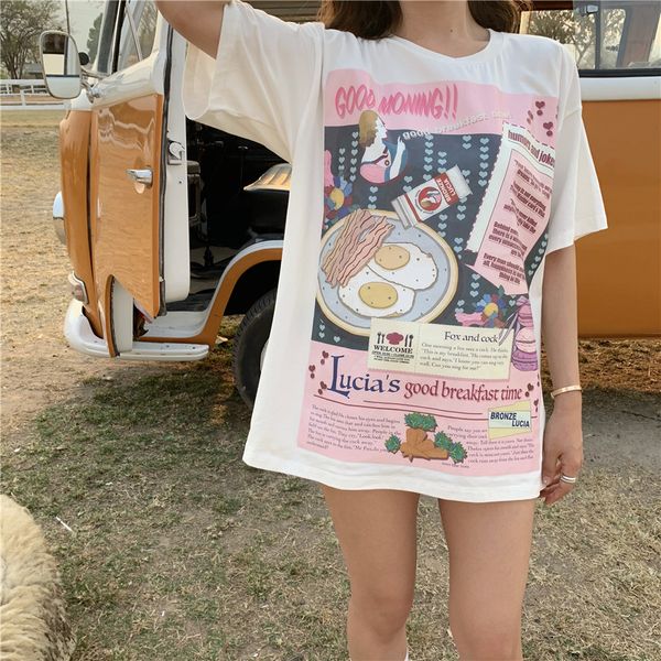 japan cartoon cute cartoon ramen pink tees streetwear ladies new summer tumblr loose fashion cute harajuku women t-shirt, White
japan cartoon cute cartoon ramen pink tees streetwear ladies new summer tumblr loose fashion cute harajuku women t-shirt, White