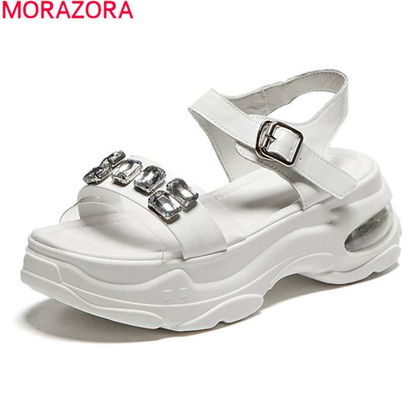 morazora 2020 big size 34-41 fashion women sandals genuine leather platform ladies shoes summer sliver color casual shoes, Black
morazora 2020 big size 34-41 fashion women sandals genuine leather platform ladies shoes summer sliver color casual shoes, Black