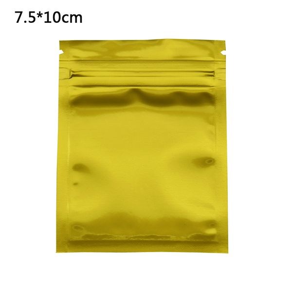 100pcs/lot resealable 7.5x10cm gold mylar foil packing bag heat seal aluminum foil zip lock bags food grade packing grip seal storage pouch
100pcs/lot resealable 7.5x10cm gold mylar foil packing bag heat seal aluminum foil zip lock bags food grade packing grip seal storage pouch