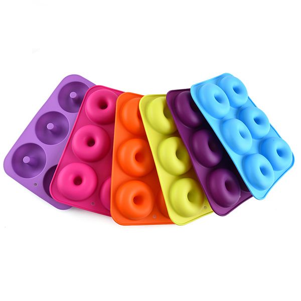 6 cavity non-stick donut mould donut muffin cake silicone doughnut bakeware baking mold mould 6 color
6 cavity non-stick donut mould donut muffin cake silicone doughnut bakeware baking mold mould 6 color