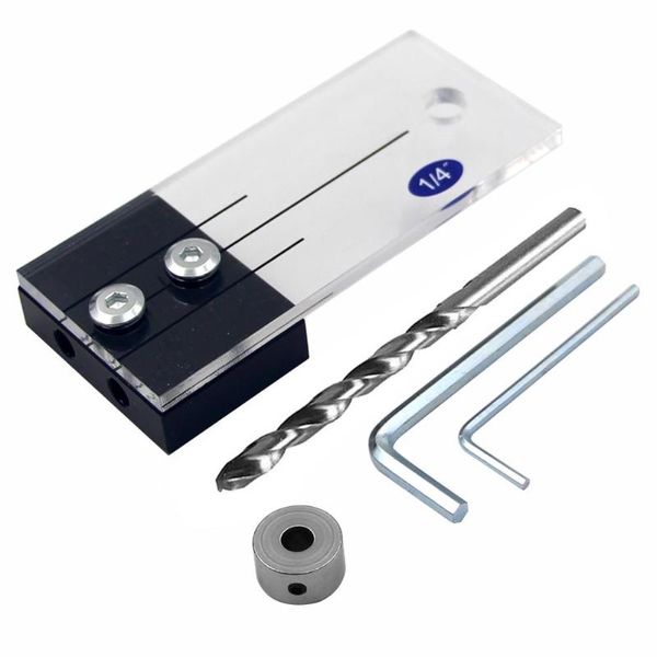 1/4in dowel drilling jig kit carbon steel wood drilling hole locator drill guide set
1/4in dowel drilling jig kit carbon steel wood drilling hole locator drill guide set