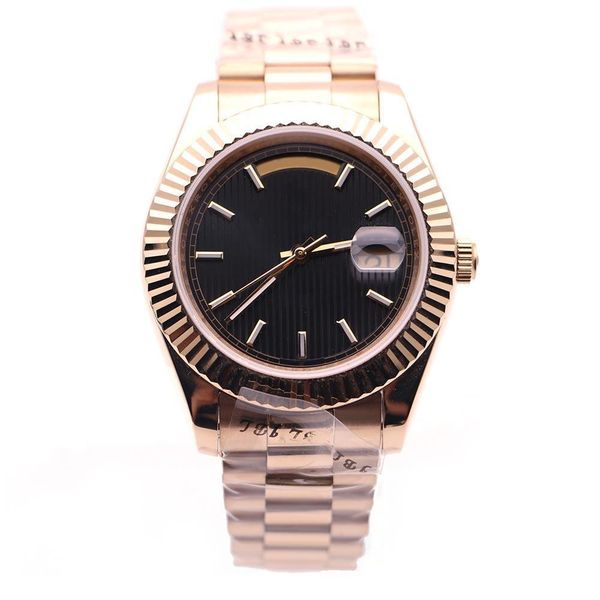 classic men's 2813 automatic movement sports watch 18k gold case strap 40mm black stripes dial 315 high-quality stainless steel sapphir, Slivery;brown
classic men's 2813 automatic movement sports watch 18k gold case strap 40mm black stripes dial 315 high-quality stainless steel sapphir, Slivery;brown