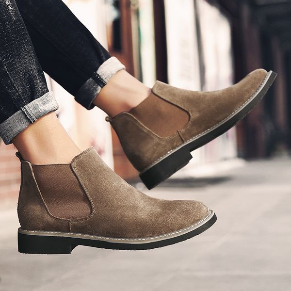 new autumn early winter shoes men boots casual flock leather men ankle boots slip on male leather plus size, Black
new autumn early winter shoes men boots casual flock leather men ankle boots slip on male leather plus size, Black