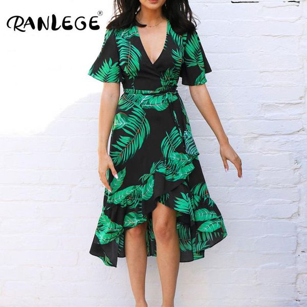 party dresses ranlege arrival 2021 chiffon summer dress boho v neck print short sleeve beach irregular sundress plus size vestidos, White;black
party dresses ranlege arrival 2021 chiffon summer dress boho v neck print short sleeve beach irregular sundress plus size vestidos, White;black