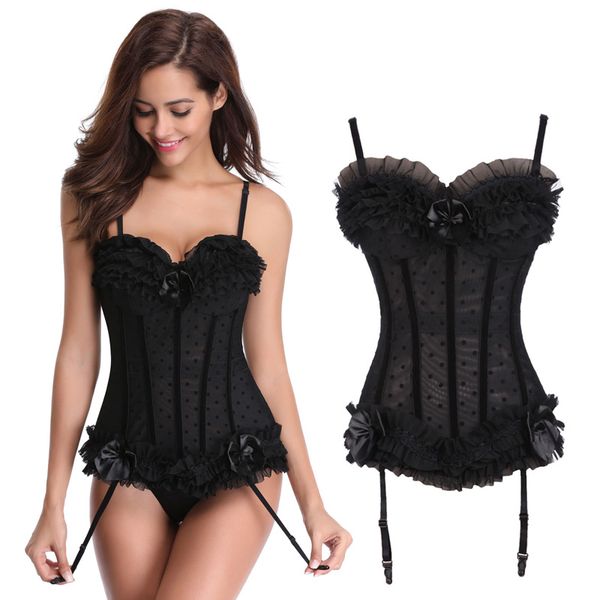 2019 new fashion women black corset for 11 bones spaghetti strap slimming waist corsets body shaper with border neck and dot 379, Black;white
2019 new fashion women black corset for 11 bones spaghetti strap slimming waist corsets body shaper with border neck and dot 379, Black;white