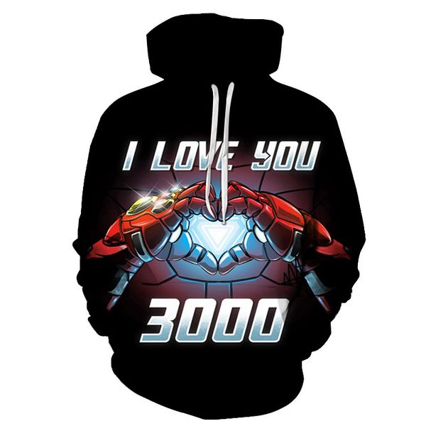 i love you 3000 printed 3d sweatshirt hoodies men women iron man design streetwear male spring long sleeve pullover man, Black
i love you 3000 printed 3d sweatshirt hoodies men women iron man design streetwear male spring long sleeve pullover man, Black