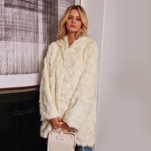 elegant faux fur coat women 2019 autumn winter warm soft hooded fur jacket female plush overcoat casual long outwear, Black
elegant faux fur coat women 2019 autumn winter warm soft hooded fur jacket female plush overcoat casual long outwear, Black