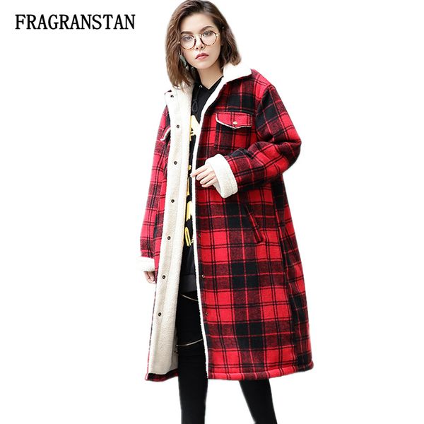 women's wool & blends 2021 autumn winter thicken keep warm lambswool ladies casual woolen coat vintage fashion red lattice female loose, Black
women's wool & blends 2021 autumn winter thicken keep warm lambswool ladies casual woolen coat vintage fashion red lattice female loose, Black