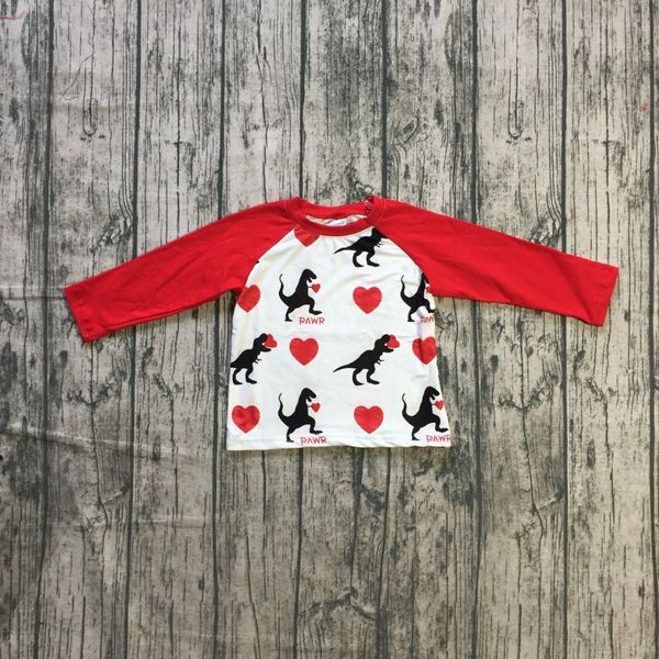 new spring valentine's day baby boy's dinosaur red white heart love heart cotton boutique t-shirt reglans childen clothes
new spring valentine's day baby boy's dinosaur red white heart love heart cotton boutique t-shirt reglans childen clothes
