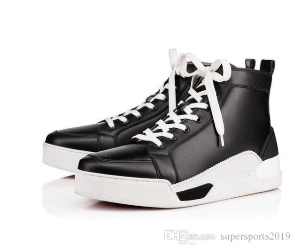 new season men casual shoe sneaker men red bottom shoes rankick flat genuine leather hi-luxury designer party wedding fashion outdoor, Black 
new season men casual shoe sneaker men red bottom shoes rankick flat genuine leather hi-luxury designer party wedding fashion outdoor, Black