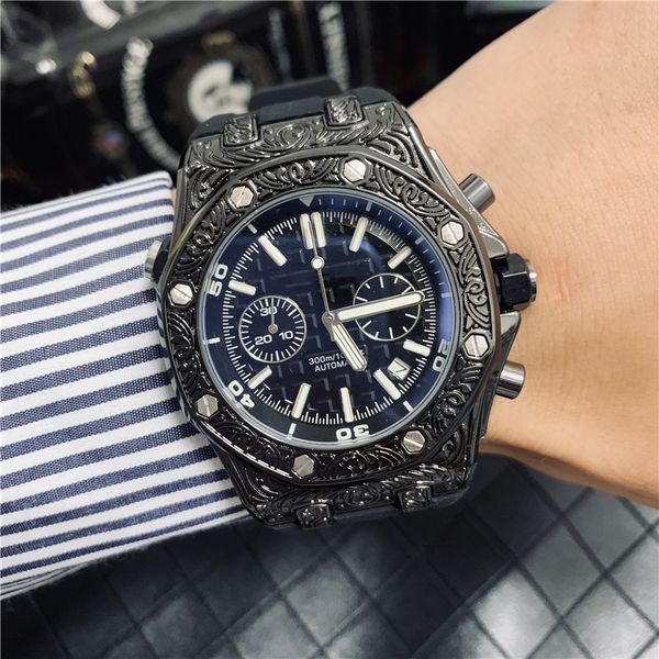 Роскошные мужские часы PP Кварцевые часы с хронографом Календарь ROYAL OAK Series Все фун
Роскошные мужские часы PP Кварцевые часы с хронографом Календарь ROYAL OAK Series Все фун
