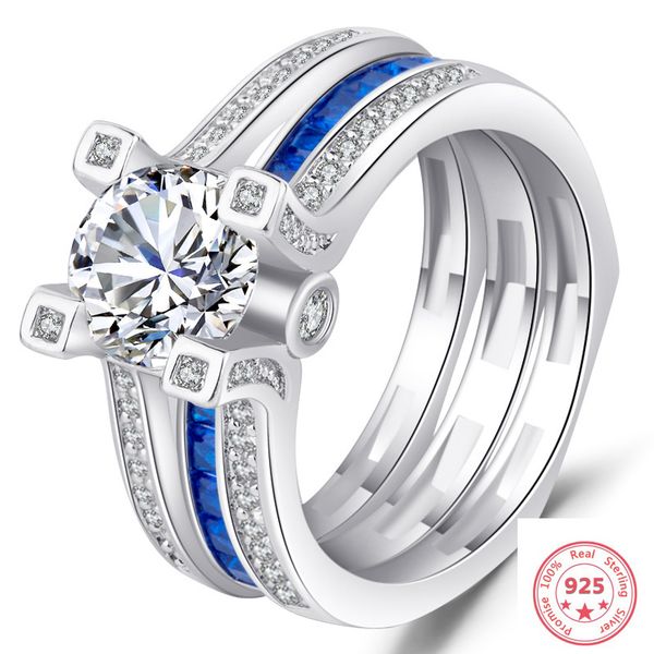 sliver s925 jewelry diamond ring set for women anillos blue sapphire z gemstone bizuteria s925 sliver diamond cirle rings, Golden;silver
sliver s925 jewelry diamond ring set for women anillos blue sapphire z gemstone bizuteria s925 sliver diamond cirle rings, Golden;silver
