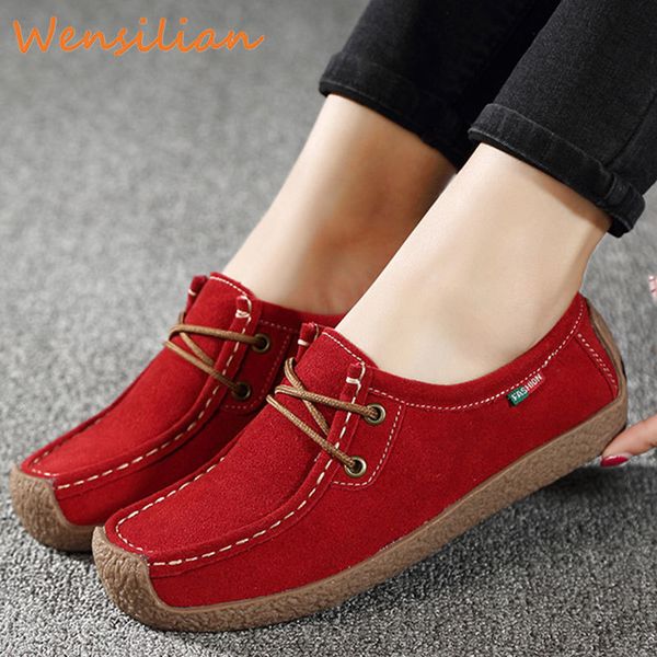women's loafers moccasins mujer casual driving flat shoes ladies female breathable genuine leather sneakers lace up footwear, Black
women's loafers moccasins mujer casual driving flat shoes ladies female breathable genuine leather sneakers lace up footwear, Black