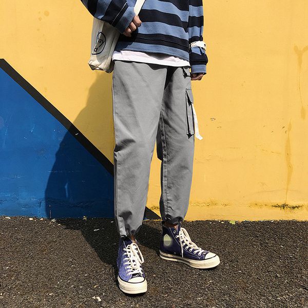 man streetwear sport pants 2019 autum man's loose pocket baggy joggers sweatpants male hip hop gray overalls couple costume, Black
man streetwear sport pants 2019 autum man's loose pocket baggy joggers sweatpants male hip hop gray overalls couple costume, Black