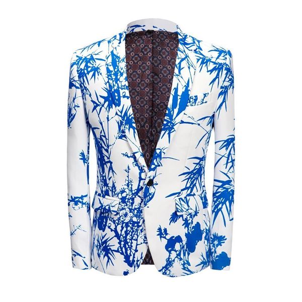 carffiv 2019 slimming suit blue and white lounge suit party coat floral print bamboo coat holiday dress, White;black
carffiv 2019 slimming suit blue and white lounge suit party coat floral print bamboo coat holiday dress, White;black