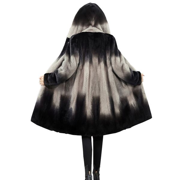women 2019 winter real coat natural fur mink coats jackets female plus size warm clothes hooded fur q233, Black
women 2019 winter real coat natural fur mink coats jackets female plus size warm clothes hooded fur q233, Black
