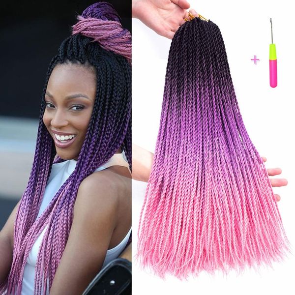 1pcs ombre senegalese twist crochet hair 24inch small twist crochet braids synthetic braiding hair extensions for fashion women, Black
1pcs ombre senegalese twist crochet hair 24inch small twist crochet braids synthetic braiding hair extensions for fashion women, Black