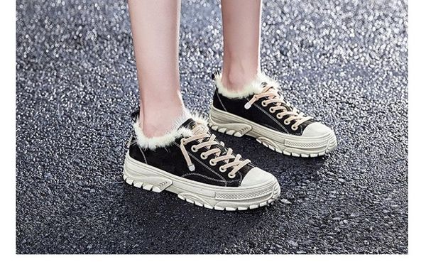 cotton shoes women's winter plush autumn winter 2019 new korean small white shoes warm wool shoes, Black
cotton shoes women's winter plush autumn winter 2019 new korean small white shoes warm wool shoes, Black