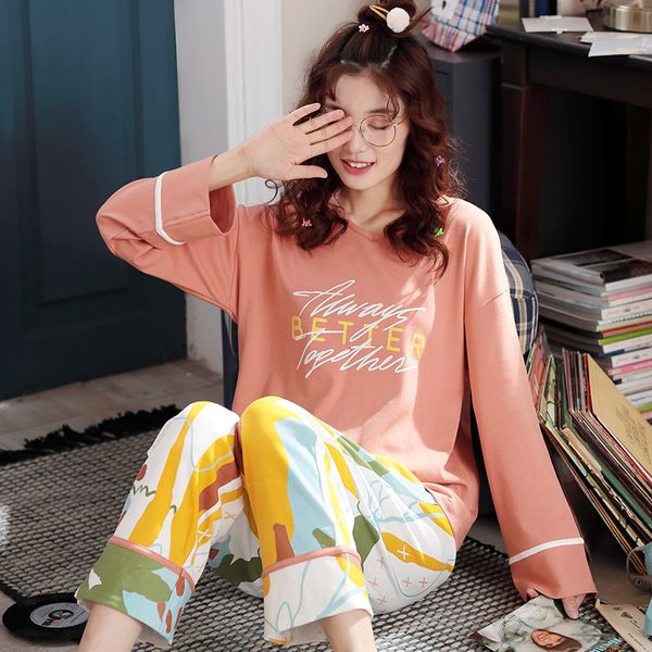 pajamas women's spring and autumn 6535 knitted cotton long sleeve trousers crew neck women's japanese korean nursing home wear t, Black;brown
pajamas women's spring and autumn 6535 knitted cotton long sleeve trousers crew neck women's japanese korean nursing home wear t, Black;brown