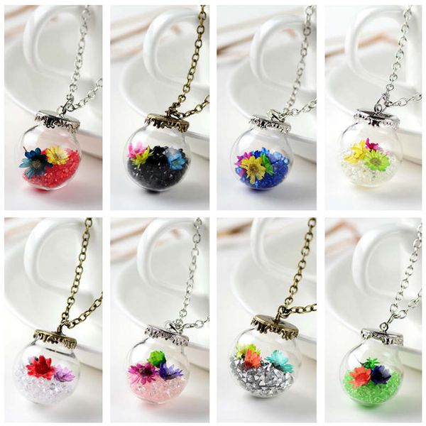 glass cover dry flower and hay wishing bottle christmas wish necklace dan281 mix order necklaces chokers, Golden;silver
glass cover dry flower and hay wishing bottle christmas wish necklace dan281 mix order necklaces chokers, Golden;silver