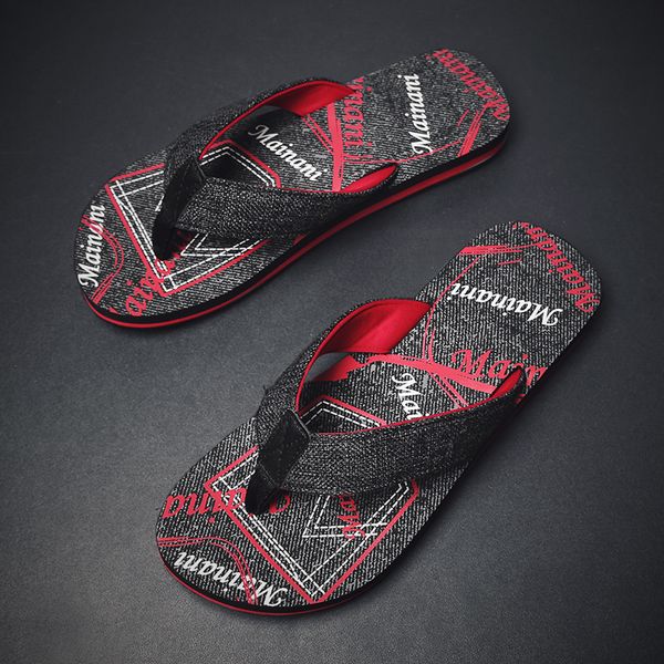 summer outdoor men flip flops imitation denim texture casual slippers comfy beach shoes eva 39-45 pantuflas zapatillas hombre, Black
summer outdoor men flip flops imitation denim texture casual slippers comfy beach shoes eva 39-45 pantuflas zapatillas hombre, Black
