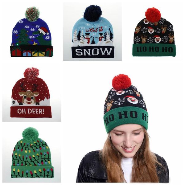 women x'mas crochet hats deer snowflake knitted fashion caps with led light girl holidays party accessories, Yellow
women x'mas crochet hats deer snowflake knitted fashion caps with led light girl holidays party accessories, Yellow