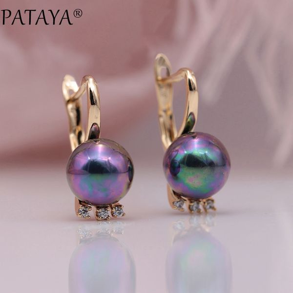 pataya new 585 rose gold natural zirconia ab shell pearls dangle earrings for women wedding long earring jewelry special offer, Silver
pataya new 585 rose gold natural zirconia ab shell pearls dangle earrings for women wedding long earring jewelry special offer, Silver