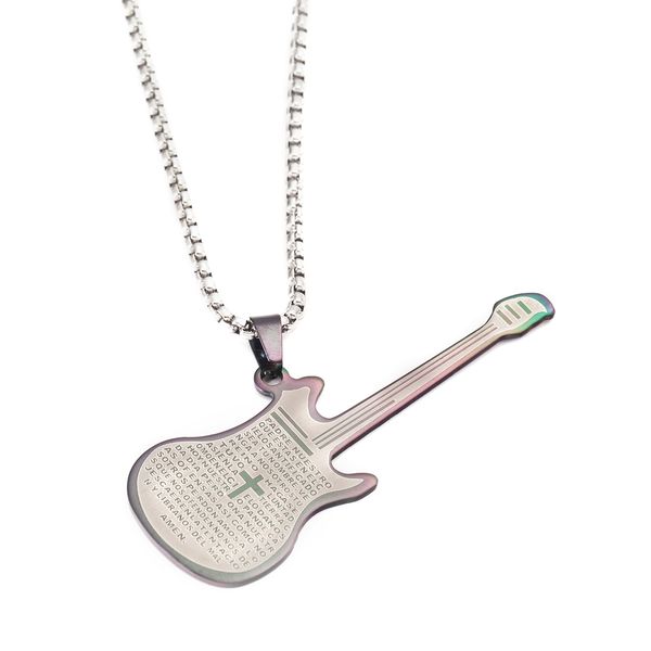 jesus religious the bible guitar pendant necklaces stainless steel musical instruments jewelry for girls women, Silver
jesus religious the bible guitar pendant necklaces stainless steel musical instruments jewelry for girls women, Silver