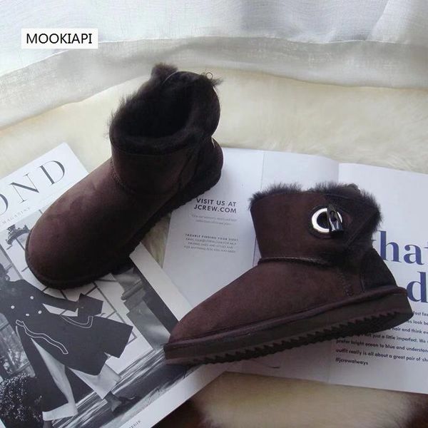 in 2019, australia's new sheepskin and fur women's snow boots, 100% pure wool women's short barrel shoes, colors delivery, Black
in 2019, australia's new sheepskin and fur women's snow boots, 100% pure wool women's short barrel shoes, colors delivery, Black