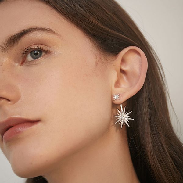 luxury fashion cubic zirconia white long temperament stud earring star design statement earrings jewelry anniversary gift, Golden;silver
luxury fashion cubic zirconia white long temperament stud earring star design statement earrings jewelry anniversary gift, Golden;silver