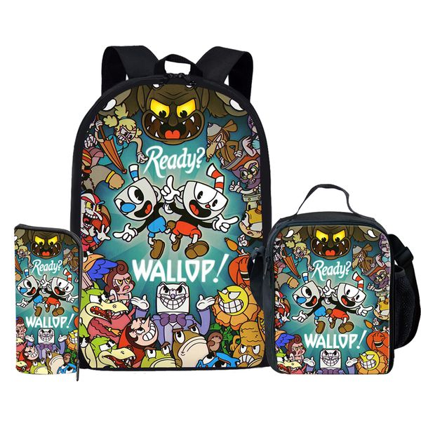 kid's cuphead game mugman mochila students backpack shoulder bag travel school bag for teenagers casual mochila
kid's cuphead game mugman mochila students backpack shoulder bag travel school bag for teenagers casual mochila