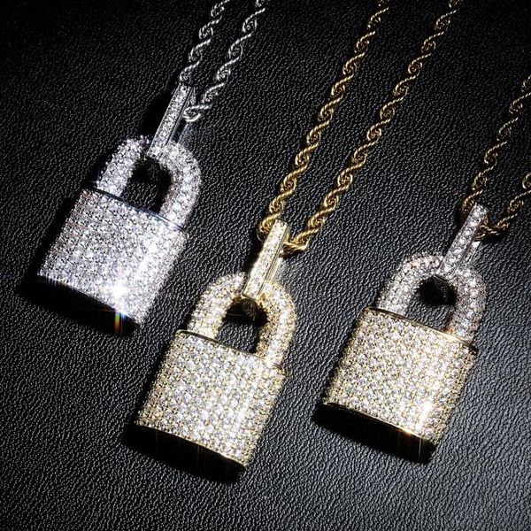 new luxury designer 18k gold plated cubic zirconia lock pendant nechlace personalized bijoux hip hop mens womens jewelry gifts for lovers, Silver
new luxury designer 18k gold plated cubic zirconia lock pendant nechlace personalized bijoux hip hop mens womens jewelry gifts for lovers, Silver