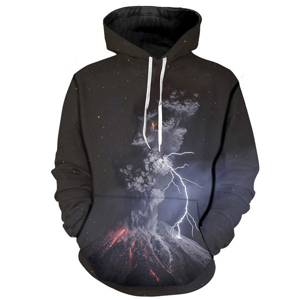cloudstyle new fashion male sweatshirts volcano eruption print 3d hooded men/women pullover casual tracksuits brand hoodies, Black
cloudstyle new fashion male sweatshirts volcano eruption print 3d hooded men/women pullover casual tracksuits brand hoodies, Black