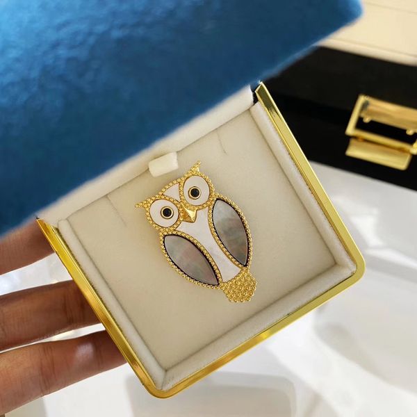 брошь жемчуг натуральный камень s925 посеребренные вакуумное покрытие 2020 милые животные темперамент подарок пальто для женщин, Gray