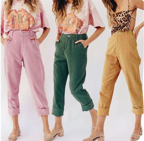 women's pants & capris fashion casual women harem corduroy loose wide leg long trousers soft joggers, Black;white
women's pants & capris fashion casual women harem corduroy loose wide leg long trousers soft joggers, Black;white