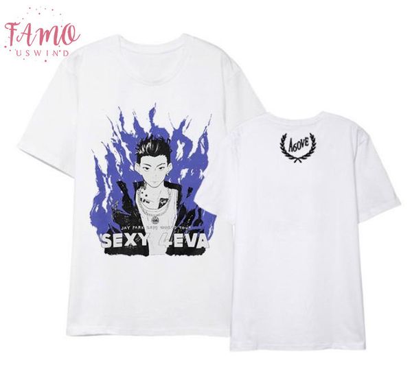 kpop jay park 4evr concert same o neck short sleeve t shirt fashion summer style t shirt 7 colors, White
kpop jay park 4evr concert same o neck short sleeve t shirt fashion summer style t shirt 7 colors, White