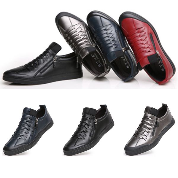 2019 whole sale spring mens shoes leather soft bottom casual shoes soft surface black silver sports shoes size 39-44 ing, White;red
2019 whole sale spring mens shoes leather soft bottom casual shoes soft surface black silver sports shoes size 39-44 ing, White;red