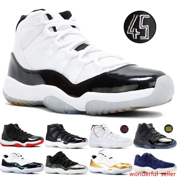 concord 45 11s xi platinum tint men basketball shoes 11 bred space jam cap and gown prm women sports sneakers us 5.5-13
concord 45 11s xi platinum tint men basketball shoes 11 bred space jam cap and gown prm women sports sneakers us 5.5-13