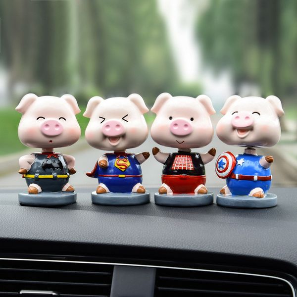 4pcs/lot car ornaments resin cartoon anime shaking head pig auto decoration accessories craft gift the
4pcs/lot car ornaments resin cartoon anime shaking head pig auto decoration accessories craft gift the