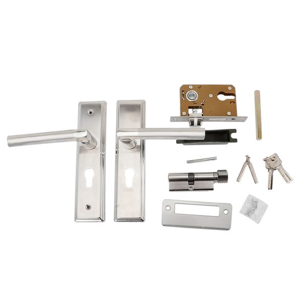 european style stainless steel door handle lock anti-theft door lever dual latch lockset with keys
european style stainless steel door handle lock anti-theft door lever dual latch lockset with keys