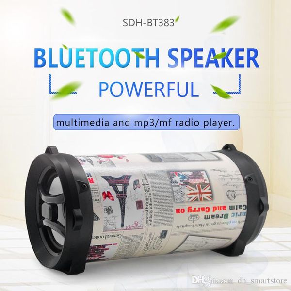 

new sdh-dt383 hifi portable bluetooth speaker fm radio move ktv 3d sound unit wireless surround tv sound bar subwoofer 5w outdoor spe