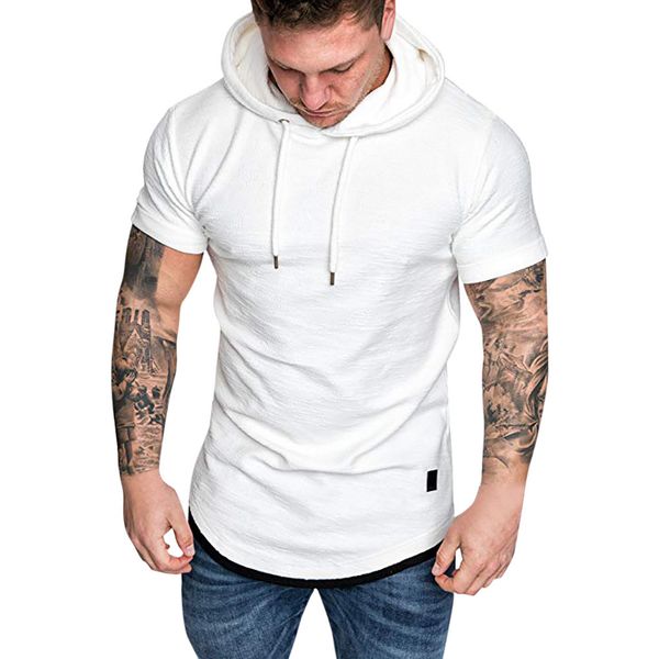 kancoold 2019 summer short sleve hooded t shirt men solid color fashion hoodie male slim fit tee camisa masculina 823, White;black
kancoold 2019 summer short sleve hooded t shirt men solid color fashion hoodie male slim fit tee camisa masculina 823, White;black