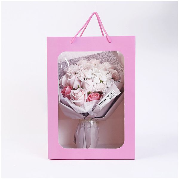 6pcs flower handbags transparent pvc bouquet gift bag box wedding festival candy paper craft packaging bag boite dragees mariage
6pcs flower handbags transparent pvc bouquet gift bag box wedding festival candy paper craft packaging bag boite dragees mariage